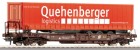 66975  Roco Flat Car with Container "Quehenberger Logistics"